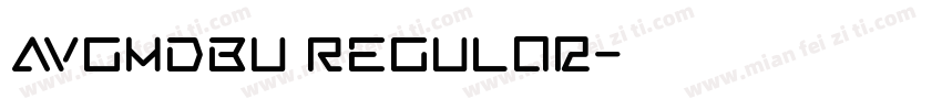 AVGmdBU Regular字体转换